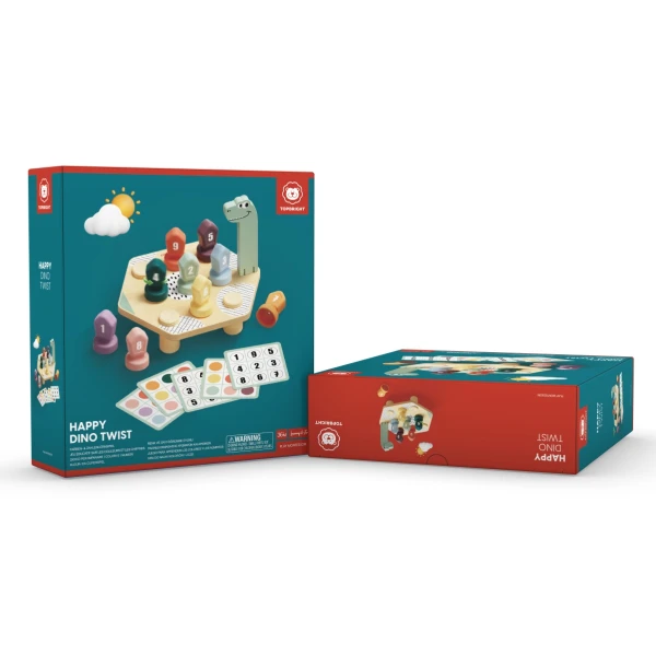 GRA DO NAUKI KOLORÓW I LICZB DINO 36M+ TOPBRIGHT