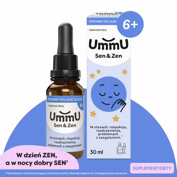 UMMU SEN&ZEN 6+ KROPLE DLA DZIECI MELISA RUMIANEK 30ML