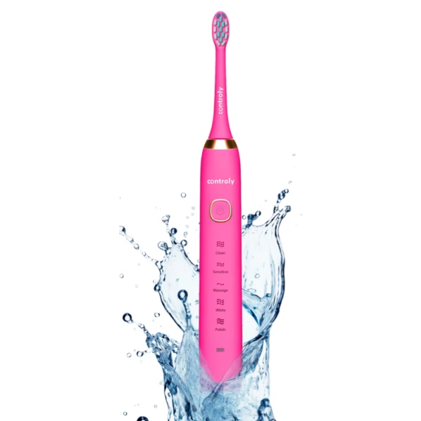 CONTROLY SUPERSONIC+ SZCZOTECZKA SONICZNA Z 3 KOŃCÓWKAMI RÓŻOWA 