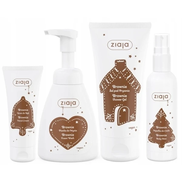 ZIAJA ZESTAW ŚWIĄTECZNY BROWNIE KOSMETYKI DO CIAŁA