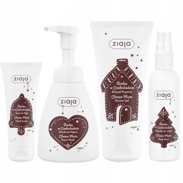 ZIAJA ŚLIWKA W CZEKOLADZIE ZESTAW KOSMETYKÓW