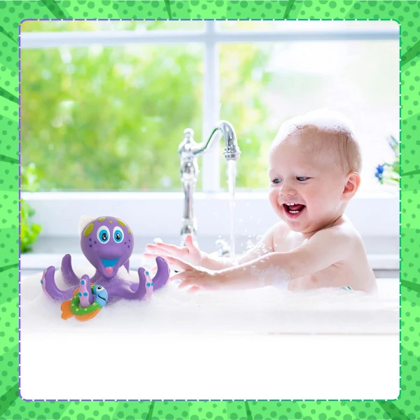 ZABAWKA OŚMIORNICZKA DO WANNY KĄPIELI WODNA PŁYWAJĄCA OŚMIORNICA DLA DZIECI 