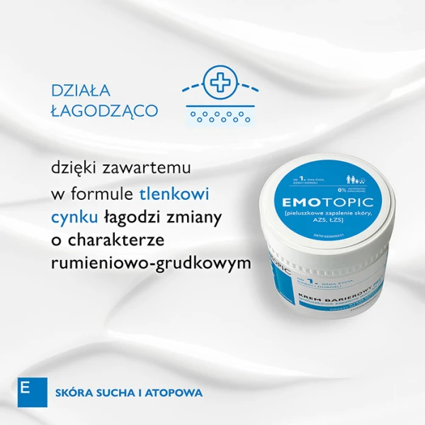 PHARMACERIS EMOTOPIC KREM BARIEROWY MED+ PIELUSZKOWE ZAPALENIE SKÓRY AZS 75ML