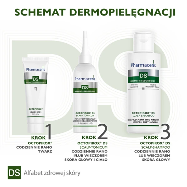 PHARMACERIS DS OCTOPIROX SZAMPON DERMATOLOGICZNY ENZYMATYCZNY 125 ML