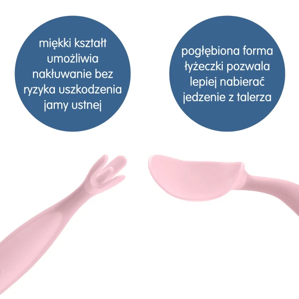 B.BOX PIERWSZE SZTUĆCE DLA NIEMOWLĄT BLUSH