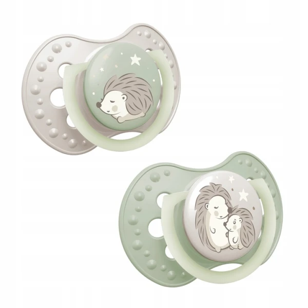 LOVI SMOCZEK SILIKONOWY DYNAMICZNY NIGHT&DAY HEDGEHOG 6-18M 2SZT.