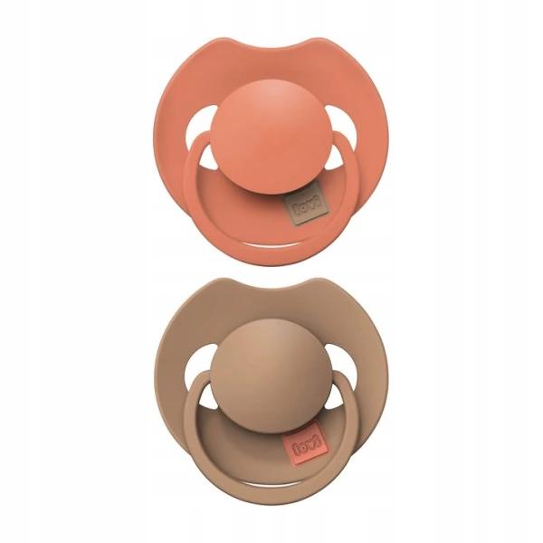 LOVI SMOCZEK SILIKONOWY DYNAMICZNY PRIME GRANOLA/ORANGE 18M+ 2SZT.