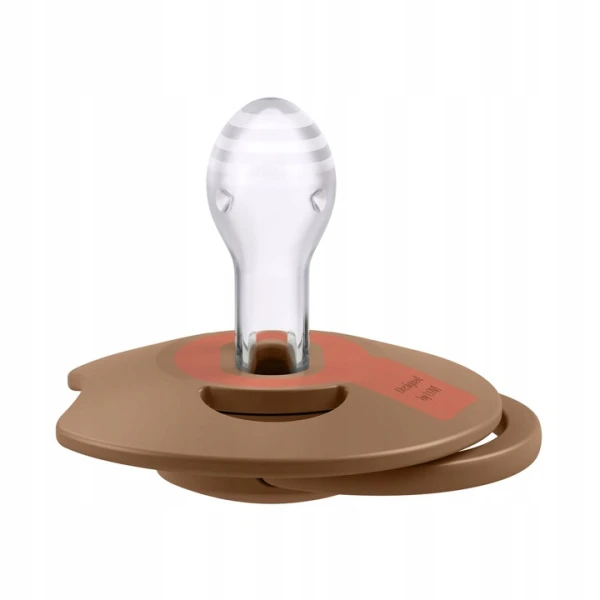 LOVI SMOCZEK SILIKONOWY DYNAMICZNY PRIME GRANOLA/ORANGE 18M+ 2SZT.