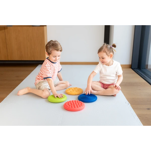 TULLO DYSKI SENSORYCZNE RÓŻNE FAKTURY 18 M + 4 SZTUKI 