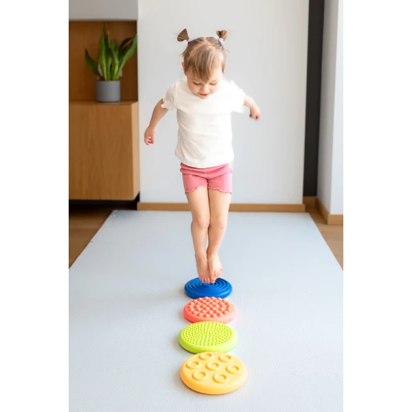 TULLO DYSKI SENSORYCZNE RÓŻNE FAKTURY 18 M + 4 SZTUKI 