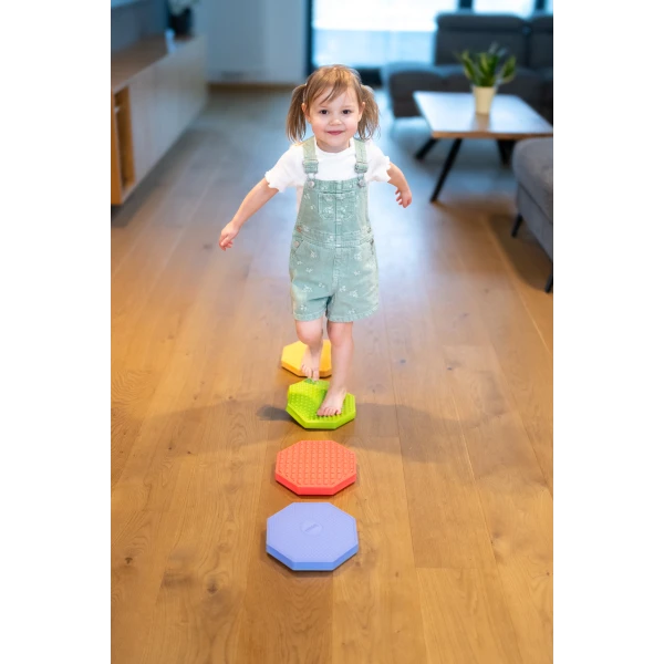 TULLO DYSKI SENSORYCZNE OŚMIOKĄTY RÓŻNE FAKTURY 4 SZT. 