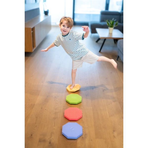 TULLO DYSKI SENSORYCZNE OŚMIOKĄTY RÓŻNE FAKTURY 4 SZT. 