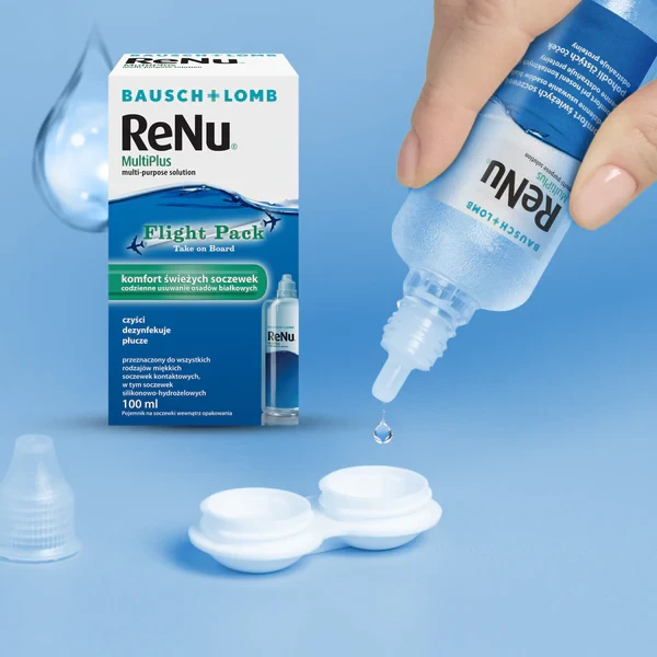 BAUSCH&LOMB RENU MULTIPLUS PŁYN DO SOCZEWEK 100ML DO SAMOLOTU