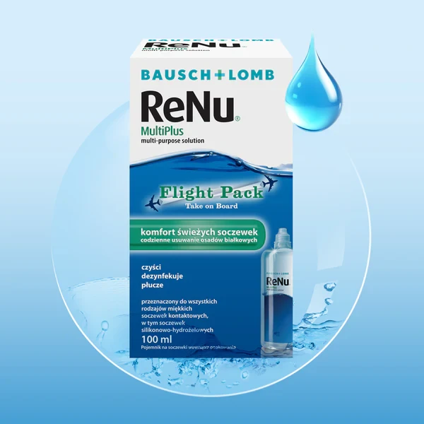 BAUSCH&LOMB RENU MULTIPLUS PŁYN DO SOCZEWEK 100ML DO SAMOLOTU