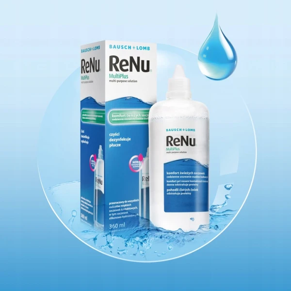 BAUSH&LOMB RENU MULTIPLUS PŁYN DO SOCZEWEK CZYŚCI I DEZYNFEKUJE 360ML 
