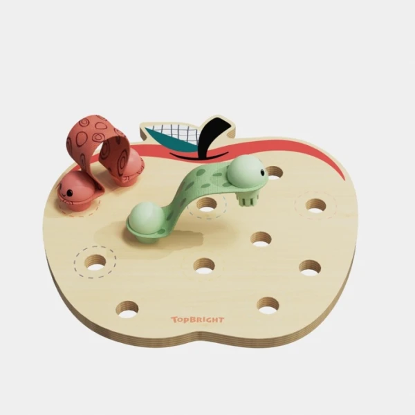 TOPBRIGHT ROBACZKI W JABŁUSZKU ZABAWKA EDUKACYJNA DLA DZIECI 18m+