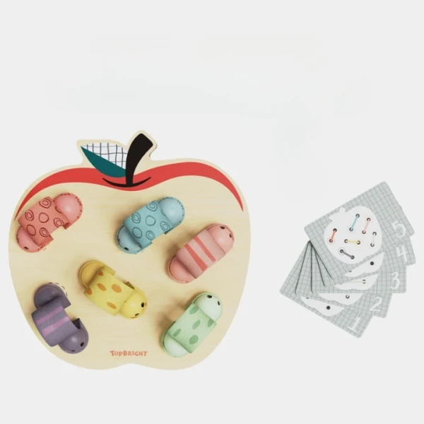 TOPBRIGHT ROBACZKI W JABŁUSZKU ZABAWKA EDUKACYJNA DLA DZIECI 18m+