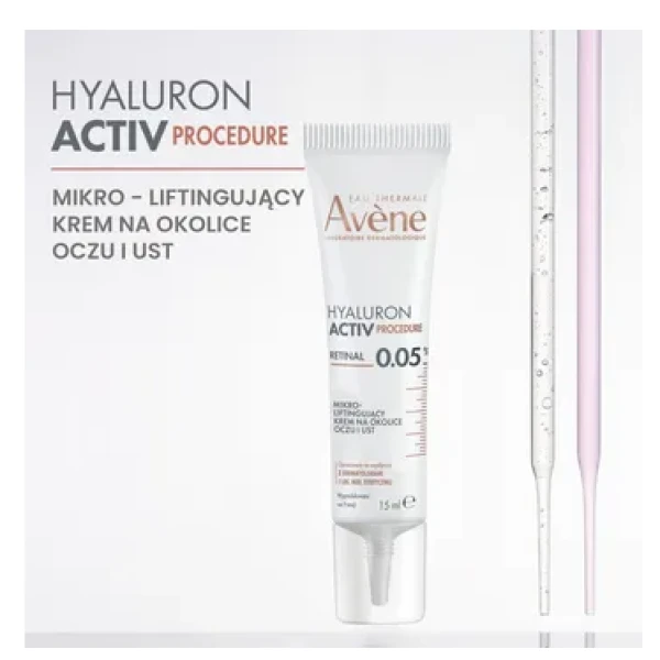 AVENE HYALURON ACTIV PROCEDURE RETINAL KREM DO OKOLIC OCZU I UST 15 ML