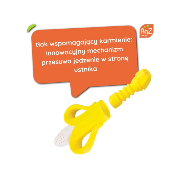 RAZBABY SILIKONOWY GRYZAK DO OWOCÓW I POKARMU BANAN 