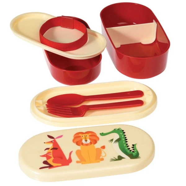 REX LONDON LUNCHBOX BENTO KOLOROWE ZWIERZĄTKA 