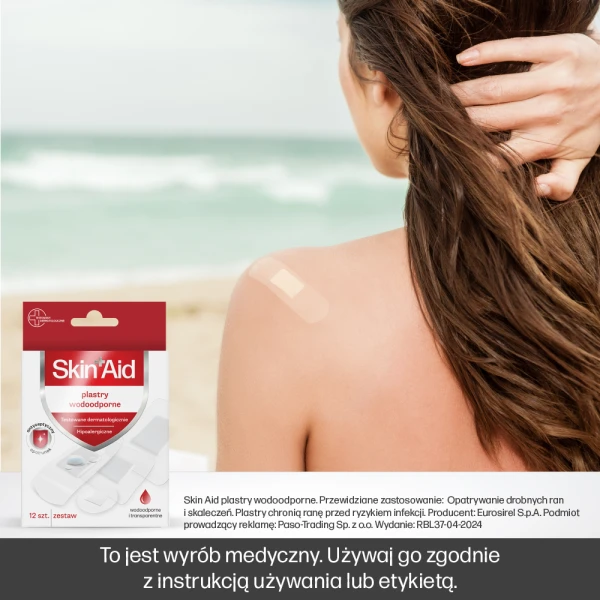 SKIN AID ZESTAW PLASTRÓW WODOODPORNYCH 12SZT.