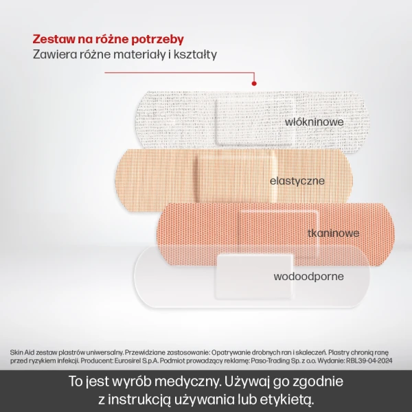 SKIN AID ZESTAW PLASTRÓW UNIWERSALNYCH 24SZT