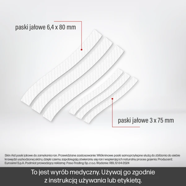 SKIN AID JAŁOWE PASKI DO ZAMYKANIA RAN 11SZT