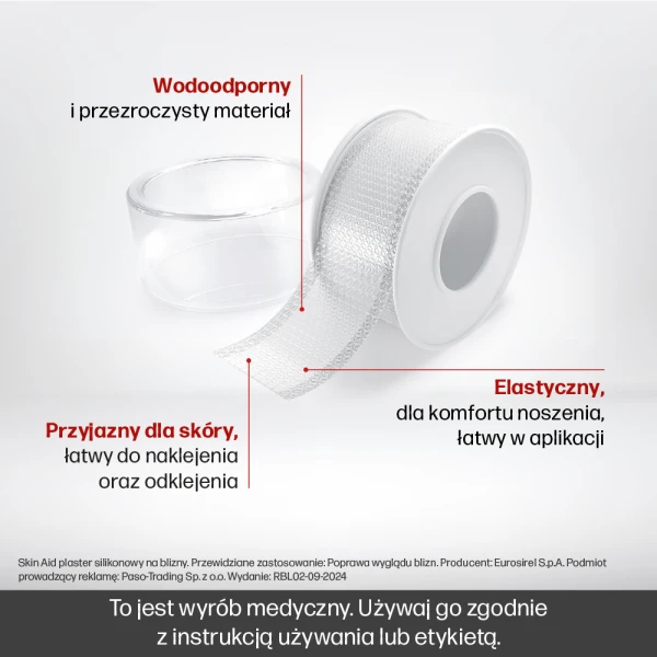 SKIN AID PLASTER SILIKONOWY NA BLIZNY 2MX2 cm 