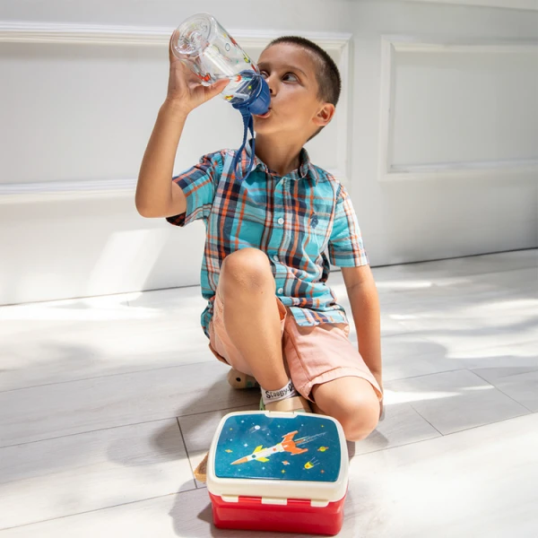 LUNCHBOX Z WYJMOWANĄ TACKĄ KOSMOS REX LONDON