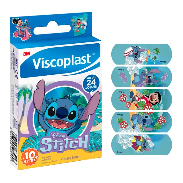 VISCOPLAST PLASTRY DLA DZIECI STITCH 10SZT.