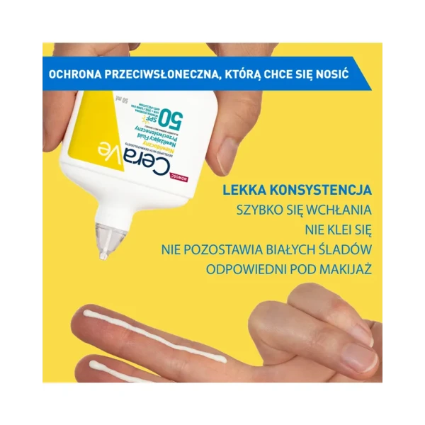 CERAVE NAWILŻAJĄCY FLUID PRZECIWSŁONECZNY WYSOKA OCHRONA SPF50 50ML