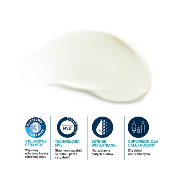 CERAVE NIEWIDOCZNY NAWILŻAJĄCY BALSAM PRZECIWSŁONECZNY WYSOKA OCHRONA SPF50 177M