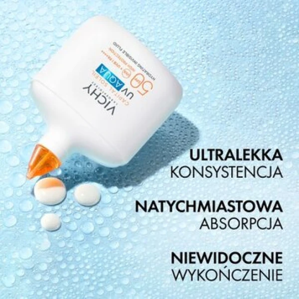 VICHY UV AQUA FLUID PRZECIWSŁONECZNY DO TWARZ  NIEWIDOCZNY SPF50 50ML