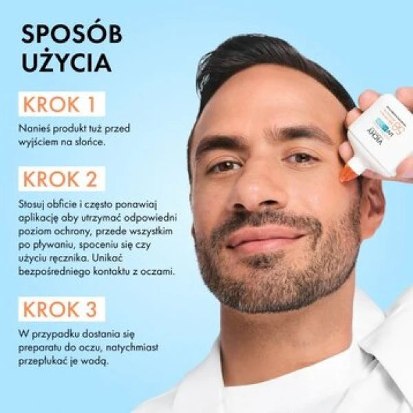 VICHY UV AQUA FLUID PRZECIWSŁONECZNY DO TWARZ  NIEWIDOCZNY SPF50 50ML