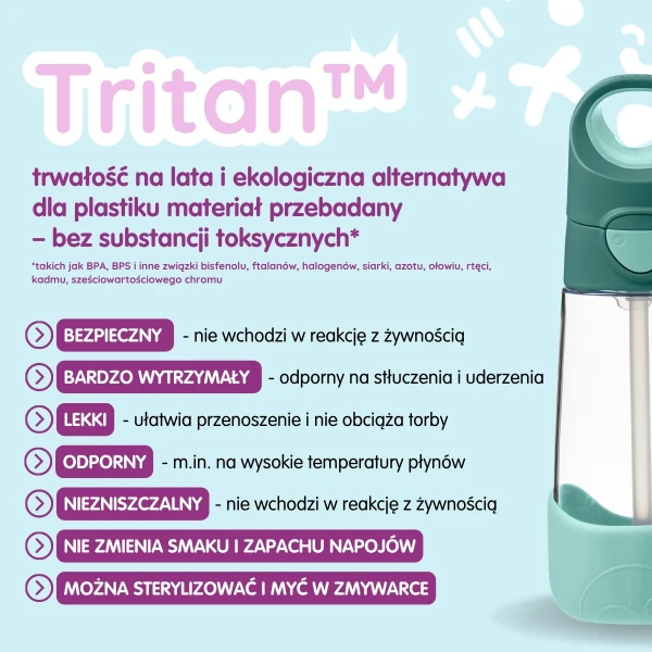 B.BOX ZESTAW HYDRO TEAM TERMICZNA 960ML WHITE OUT+TRITANOWA 450ML EMERALD FOREST