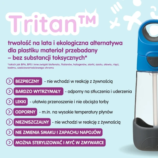 B.BOX ZESTAW HYDRO TEAM TERMICZNA 960ML LAGOON+ TRITANOWA 450ML BLUE SLATE