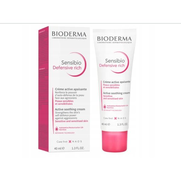 BIODERMA SENSIBIO DEFENSIVE RICH AKTYWNY KREM KOJĄCY 40ML