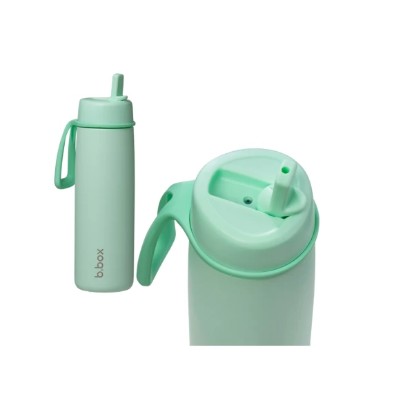 B.BOX HYDRO TEAM BUTELKA TERMICZNA 690ML SPERMINT + BUTELKA NA WODĘ ZE SŁOMKĄ TR