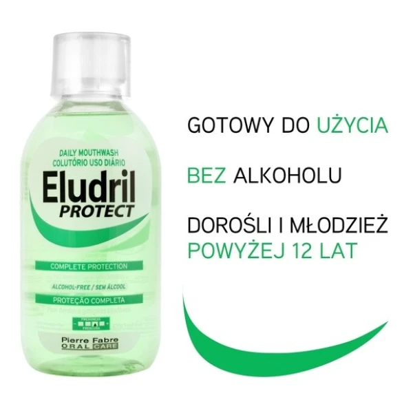 ELUDRIL PROTECT PŁYN DO PŁUKANIA JAMY USTNEJ 500 ML