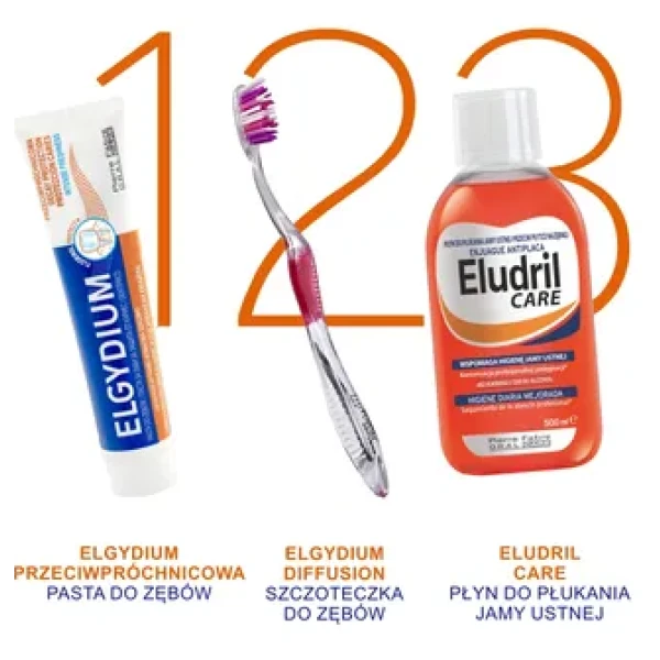ELGYDIUM FLUORINOL COMPLEX PASTA PRZECIWPRÓCHNICOWA DO ZĘBÓW 75 ML