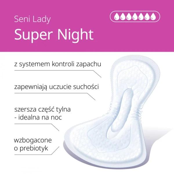 SENI CARE SUPER WKŁADKI UROLOGICZNE DLA KOBIET 15SZT
