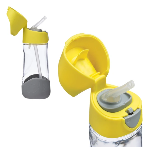 B.BOX ZESTAW MINI LUNCHBOX + BUTELKA TRITANOWA ZE SŁOMKĄ 450 ML LEMON SHERBET