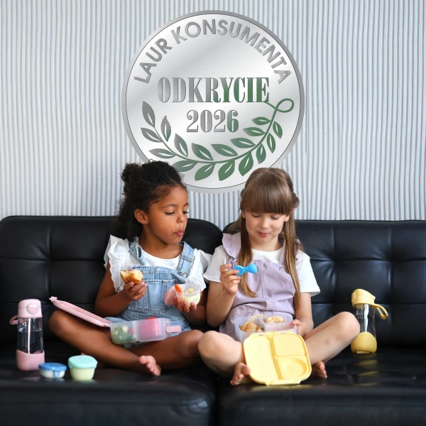 B.BOX ZESTAW MINI LUNCHBOX + BUTELKA TRITANOWA ZE SŁOMKĄ 450 ML LEMON SHERBET