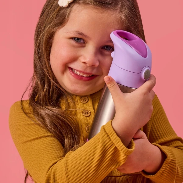 B.BOX BUTELKA TERMICZNA ZE SŁOMKĄ 350 ML SUGAR PLUM