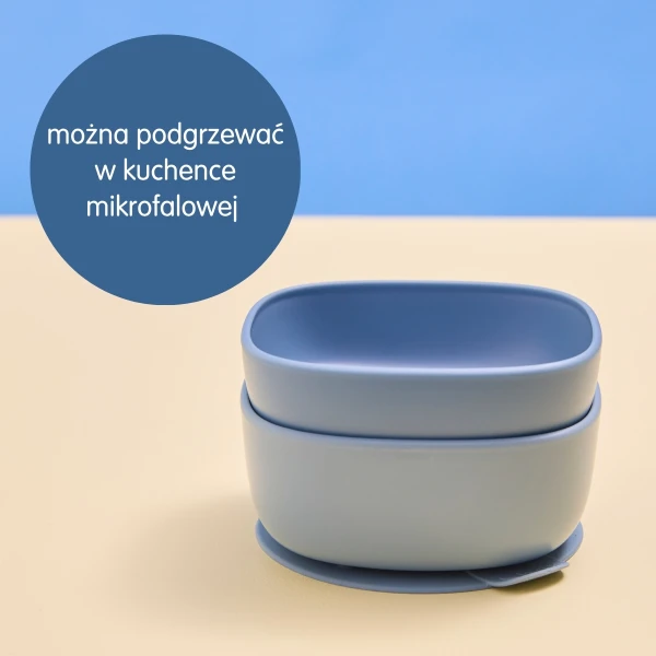 B.BOX MISECZKA DLA DZIECI 2SZT + 1 SILIKONOWA PRZYSSAWKA OCEAN  250/375ML 