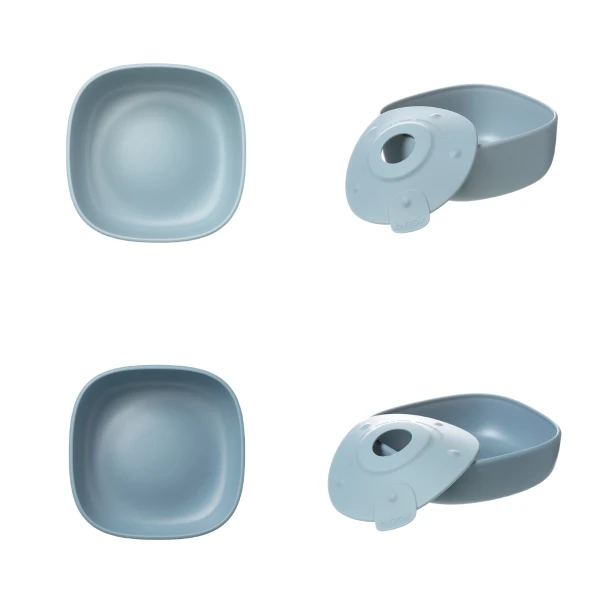 B.BOX MISECZKA DLA DZIECI 2SZT + 1 SILIKONOWA PRZYSSAWKA OCEAN  250/375ML 