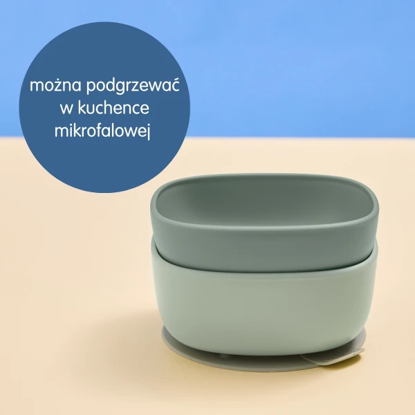 B.BOX MISECZKA DLA DZIECI 2SZT + 1 SILIKONOWA PRZYSSAWKA SAGE 250/375ML