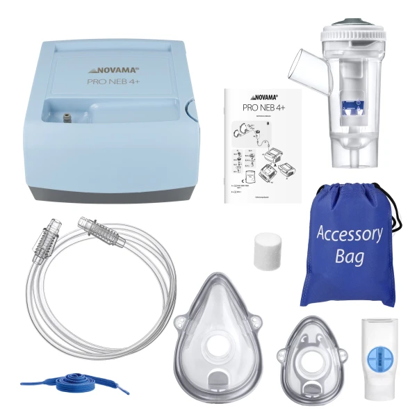 NOVAMA PRO NEB 4+ INHALATOR PNEUMATYCZNO - TŁOKOWY Z 4 TRYBAMI NEBULIZACJI  
