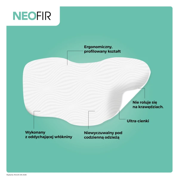 NEOFIR PLASTER ŁAGODZĄCY BÓL ULGA DO 24 H WYPROFILOWANY 8 X 13 CM