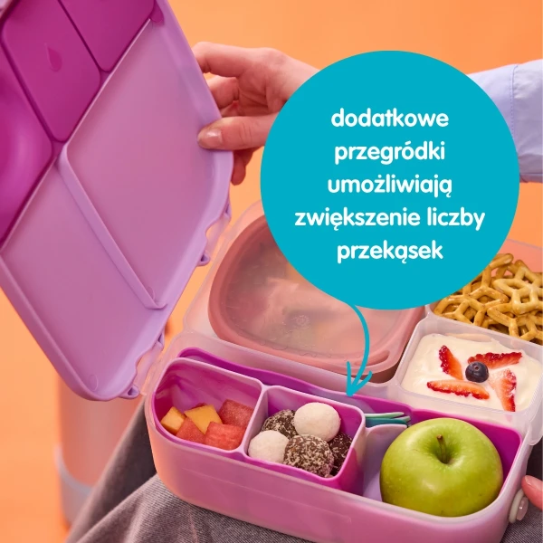 B.BOX SILIKONOWY WKŁAD DO LUNCHBOXA Z PRZEGRODĄ NA SZTUĆCE FOREST